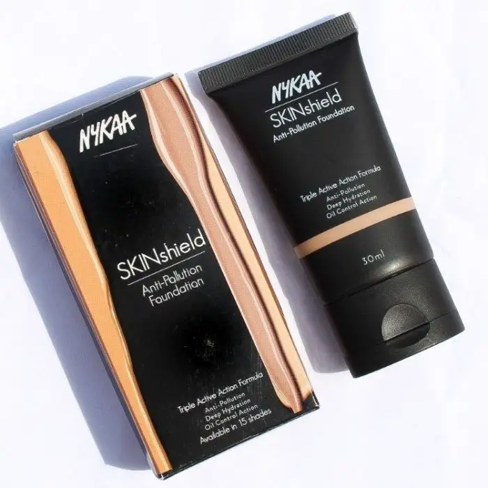 Nykaa Skinshield Anti-Pollution Foundation Review & Swatches