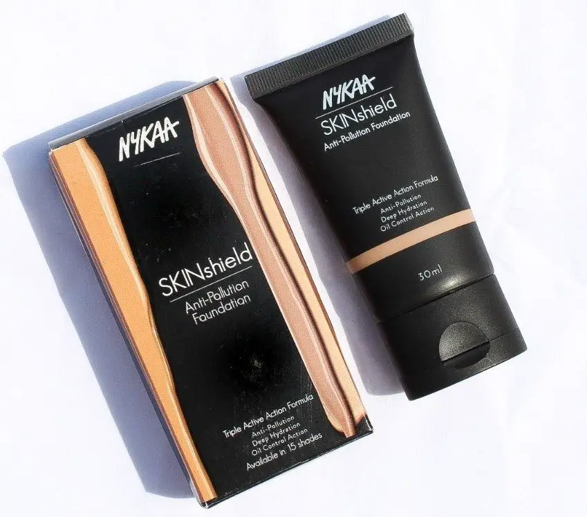 Nykaa Skinshield anti pollution foundation review