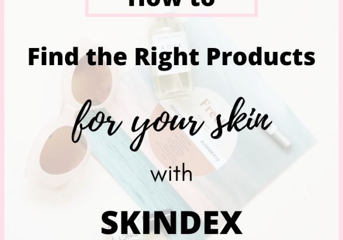 Find the right skincare products with skindex